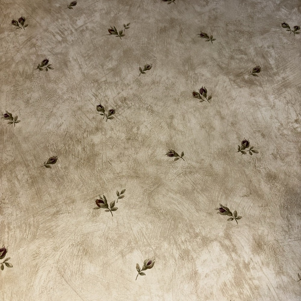 3pc VTG 80s Norwall CR15767‎ Vinyl Floral Wallpaper Rolls 167sq ft 20.4"x32.7'